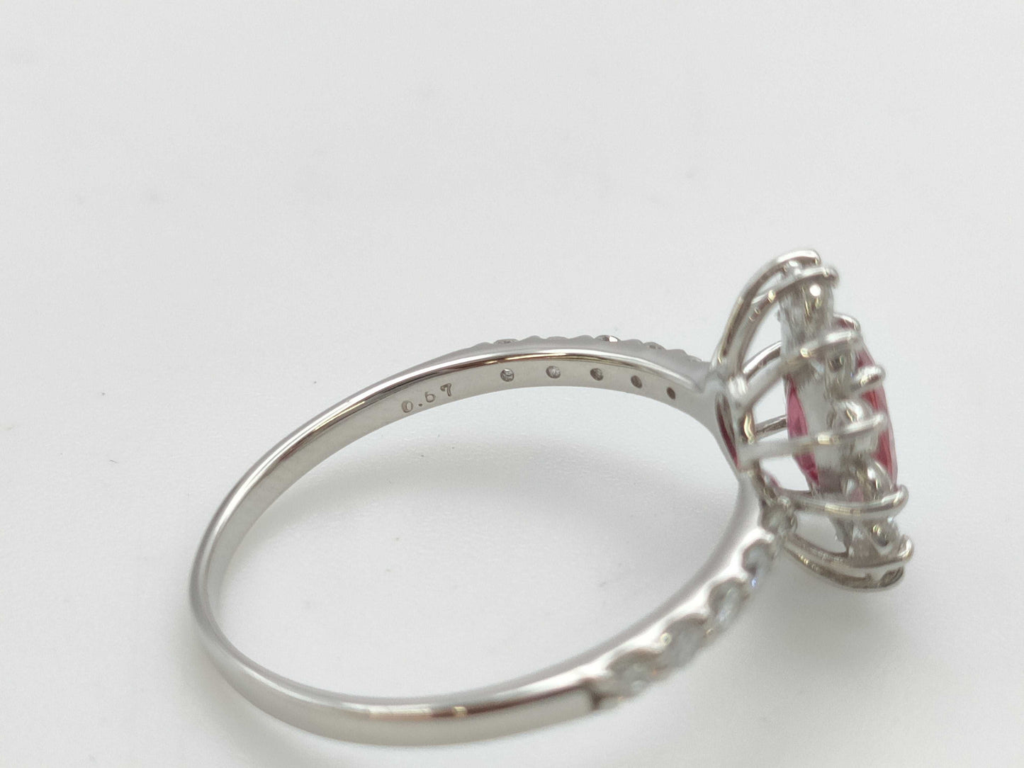 R1.10ct D0.67ct PT900 2.7g Ring