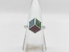 TESORO Topaz, Green Grossular Garnet, and Pink Tourmaline 750 Ring, 9.1g