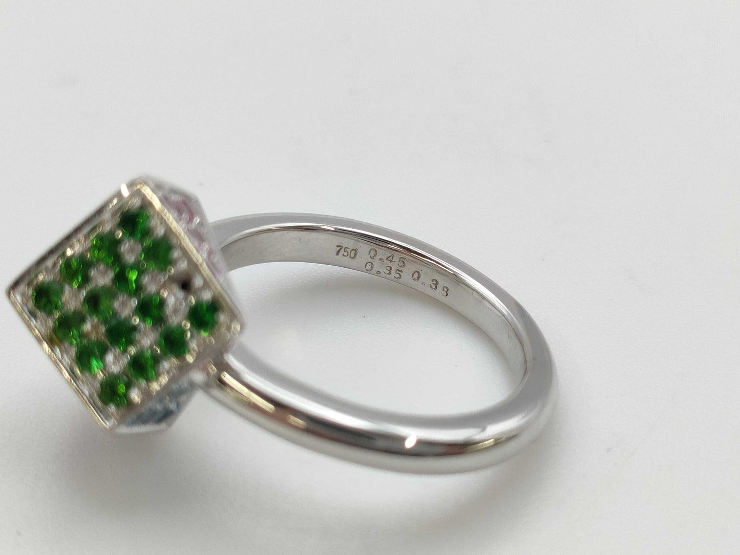 TESORO Topaz, Green Grossular Garnet, and Pink Tourmaline 750 Ring, 9.1g