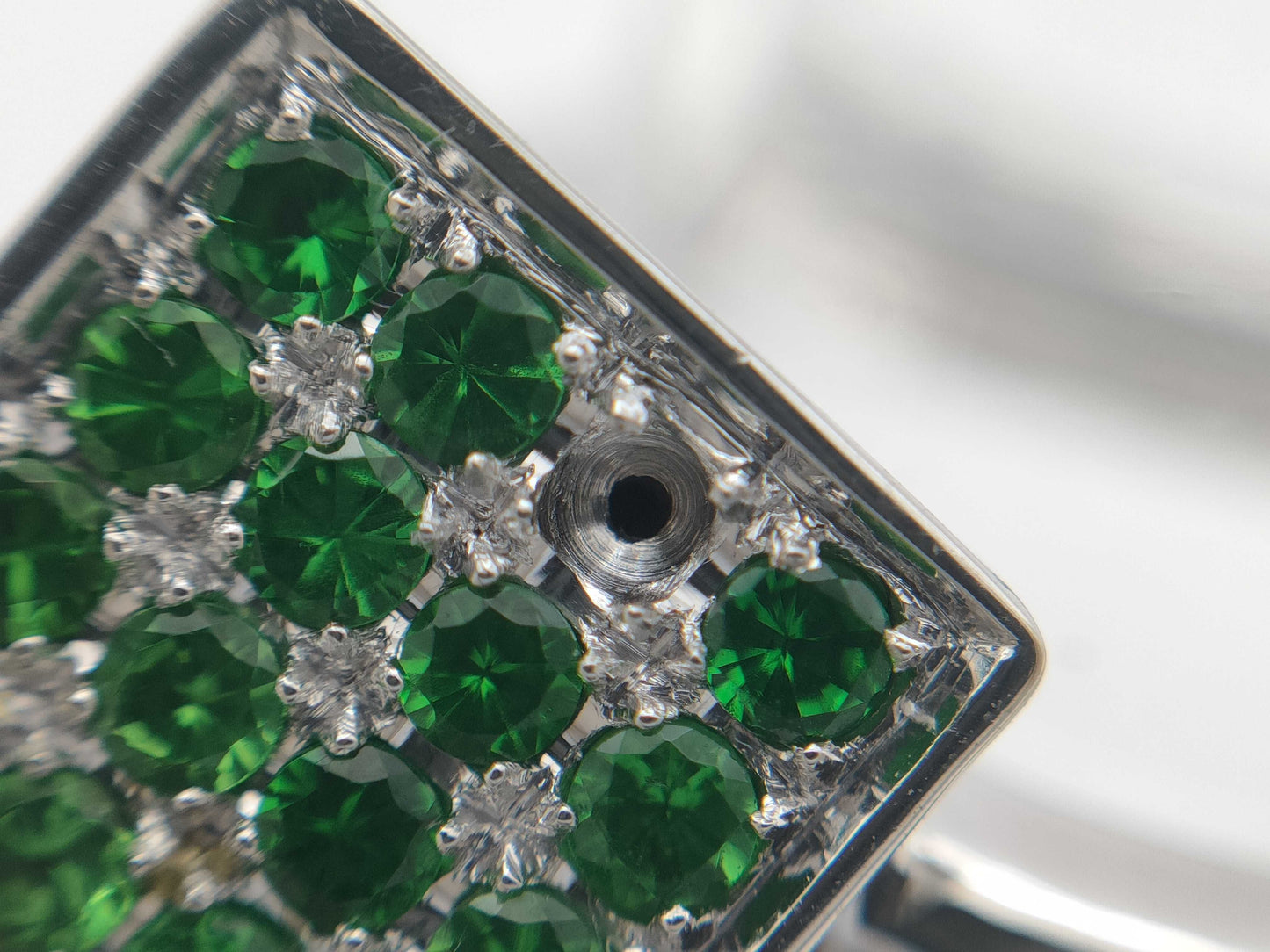 TESORO Topaz, Green Grossular Garnet, and Pink Tourmaline 750 Ring, 9.1g