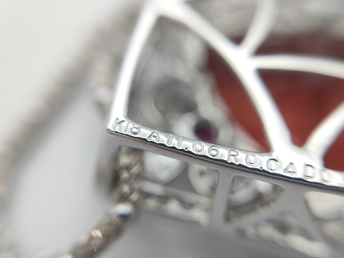 A 11.06ct R 0.04ct D 0.59ct K18/K18WG 13.4g Necklace