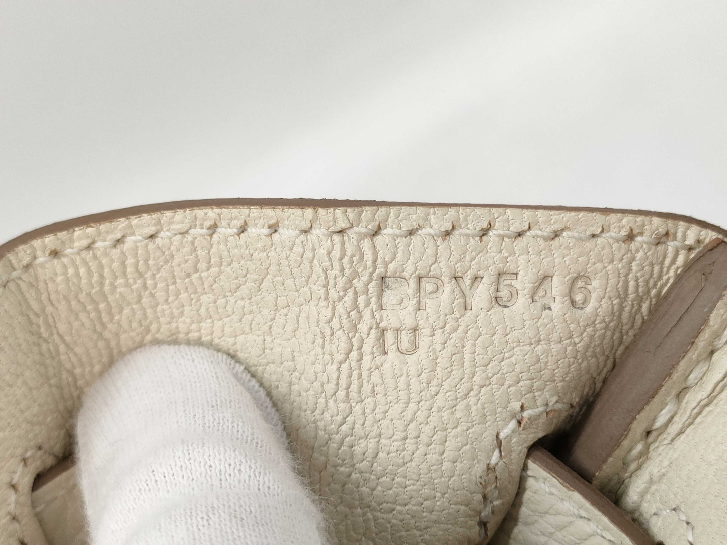 HERMES Birkin 25 Togo Crepe GP B Stamp Handbag