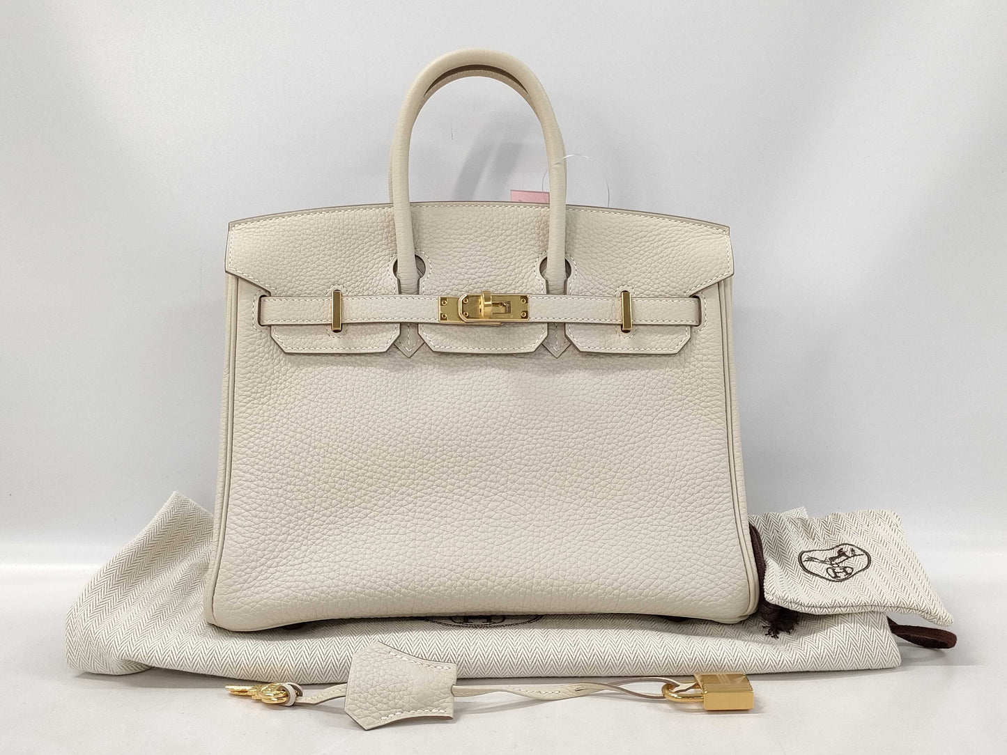 HERMES Birkin 25 Togo Crepe GP B Stamp Handbag