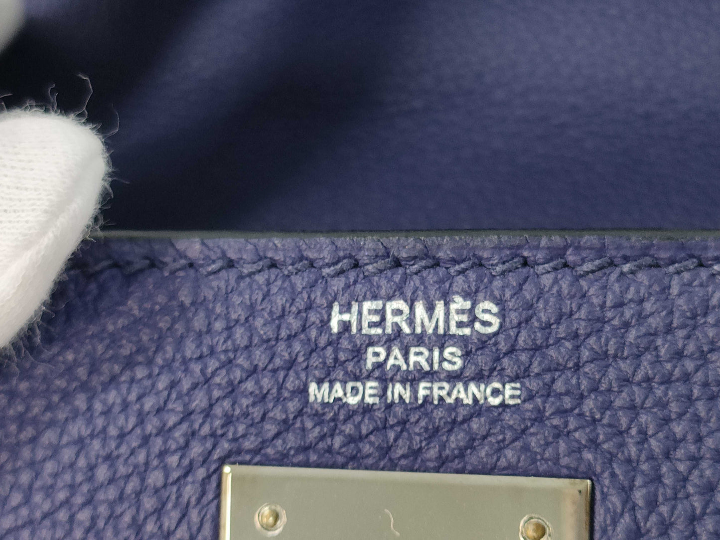 HERMES Kelly 28 Togo Blue Ankle SS C Stamp Shoulder Bag