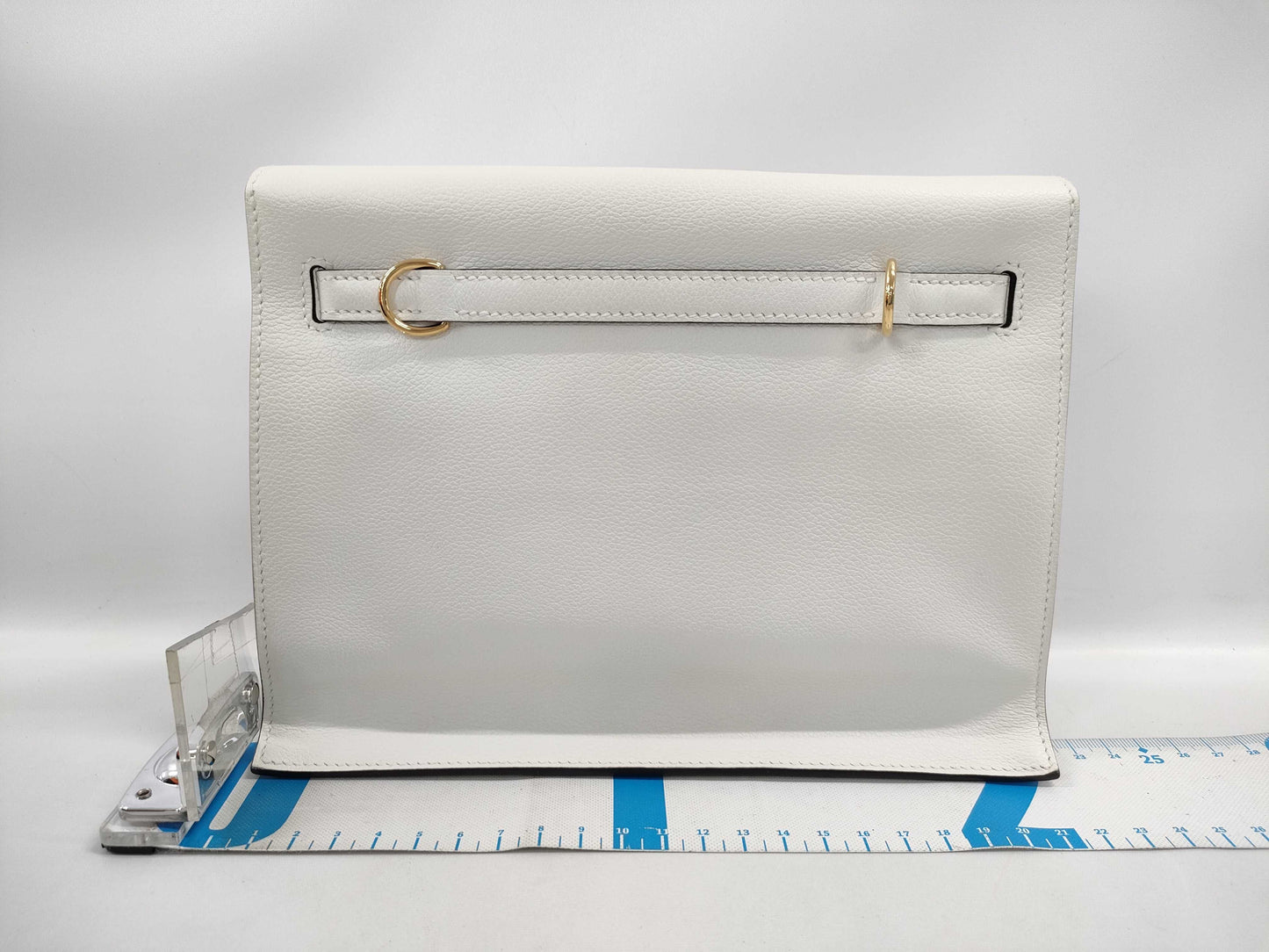 HERMES Kelly Dance Verso Evercolor Mushroom Craft GP B Stamp Shoulder Bag