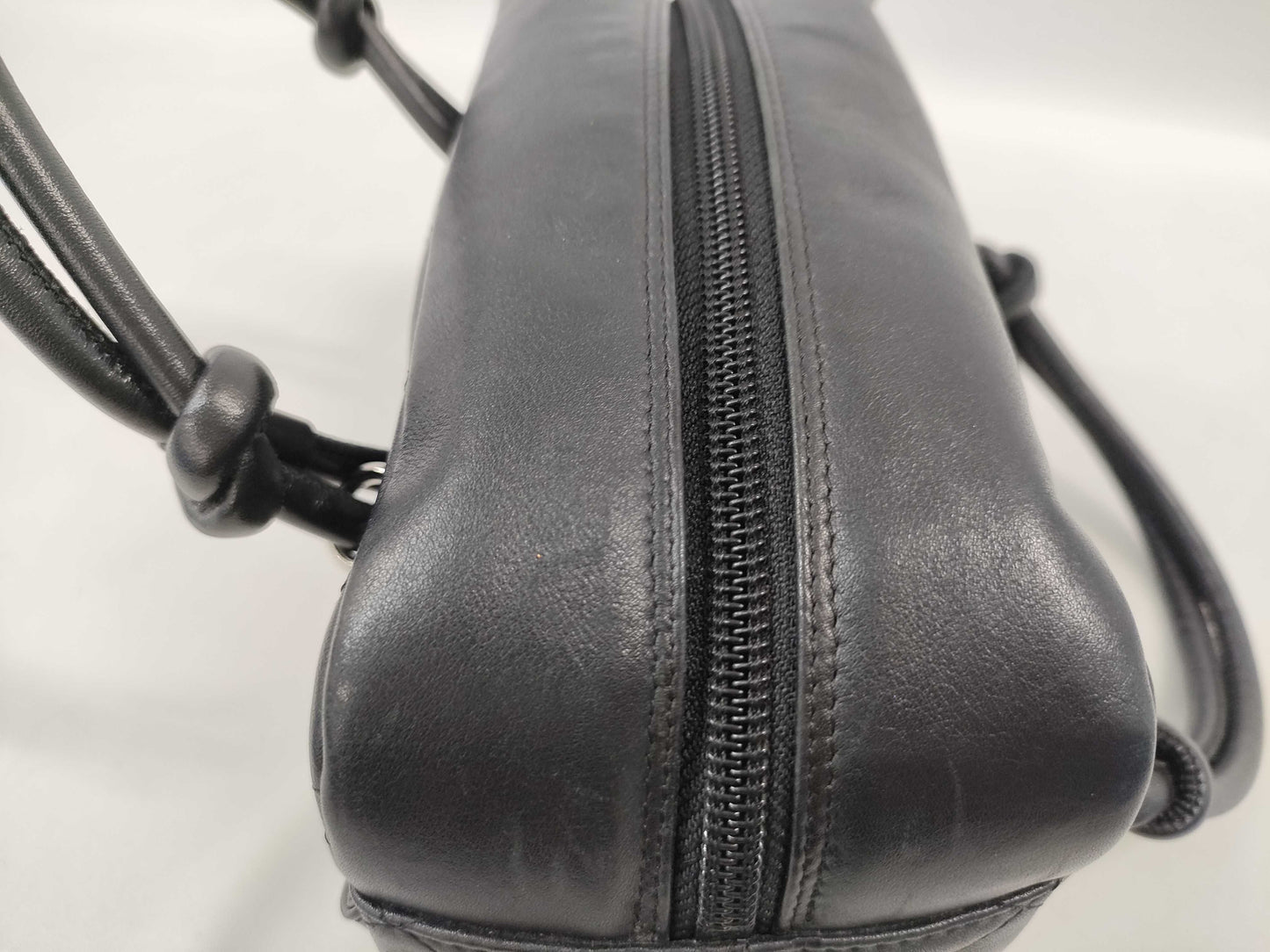 CHANEL Cambon Line Bowling Bag Mini Calfskin Black SS Handbag