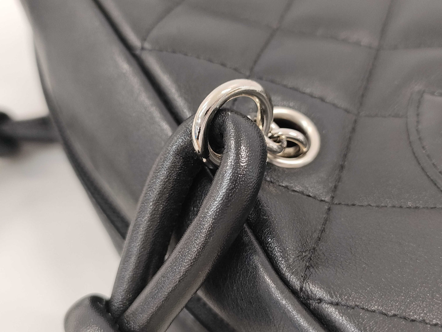 CHANEL Cambon Line Bowling Bag Mini Calfskin Black SS Handbag