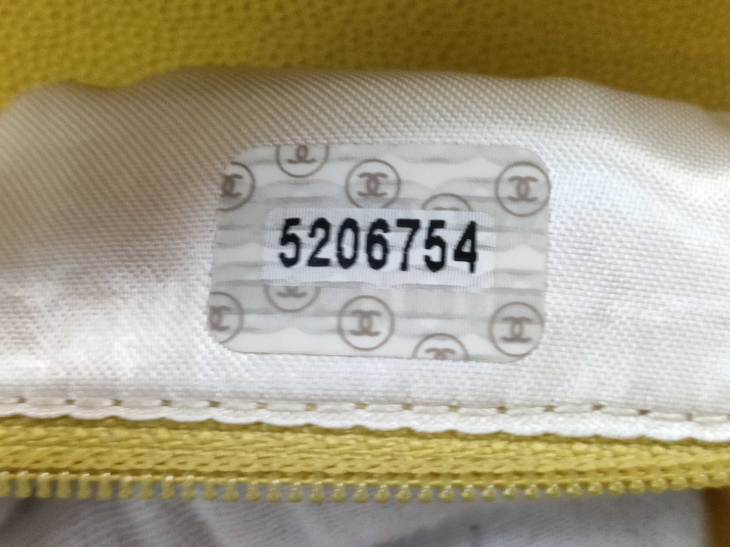 CHANEL Turnlock Caviar Yellow GP Handbag