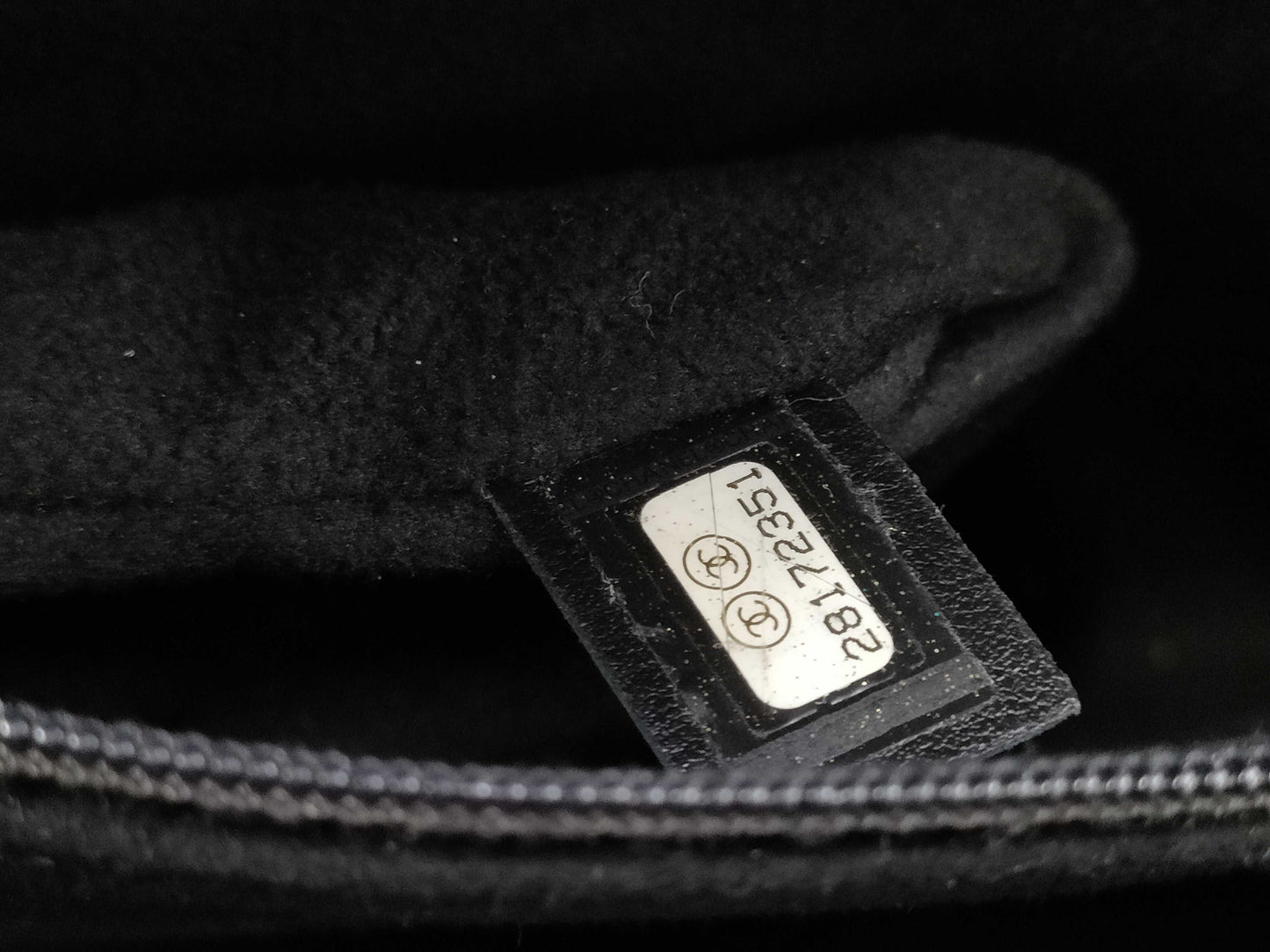 CHANEL Deauville Studded Calfskin Black GP Tote Bag