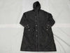 CHANEL Hooded Coat Nylon Black Jacket