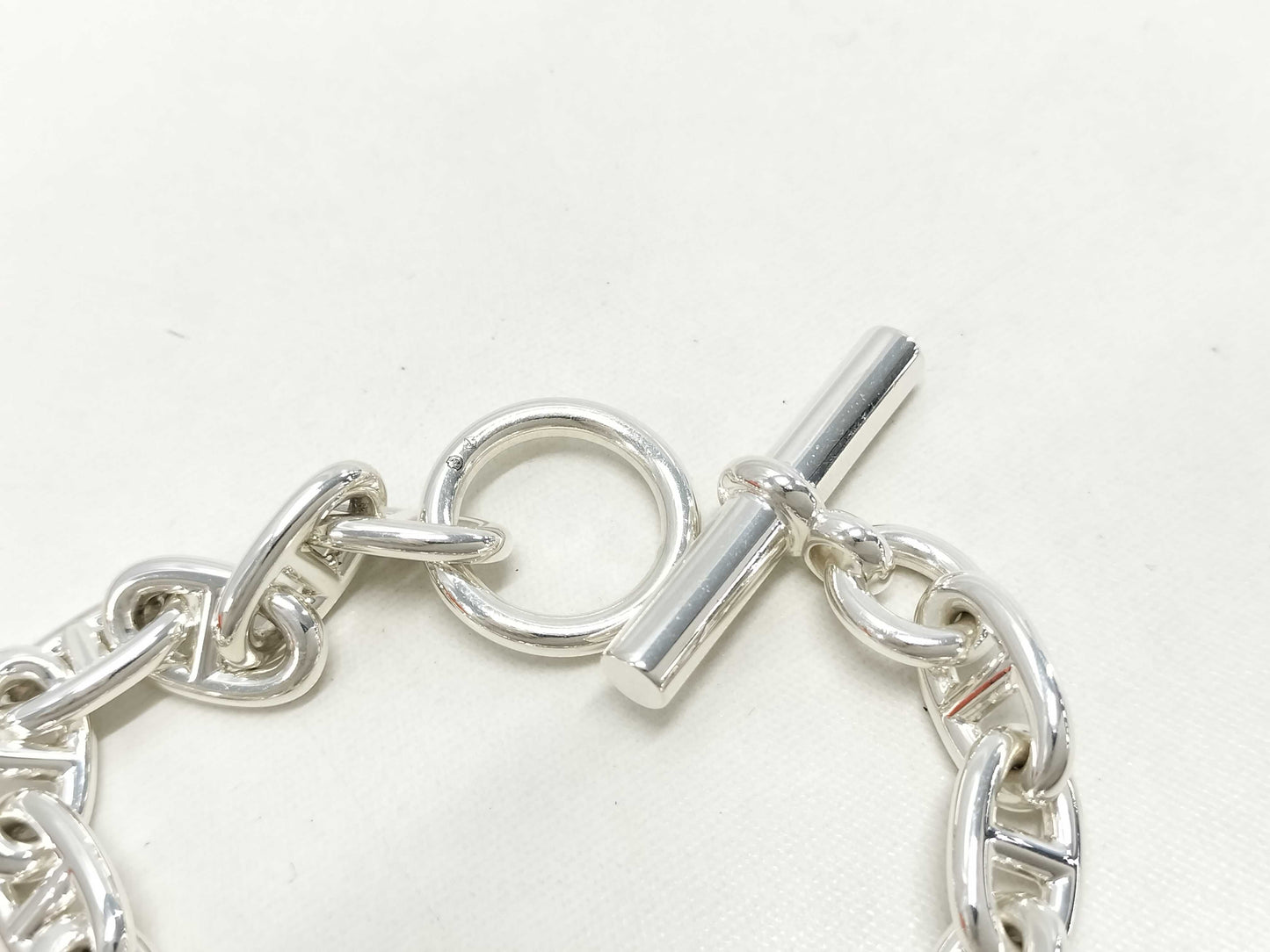 HERMES Chaine d'Ancre PM 16-Link Bracelet in Silver