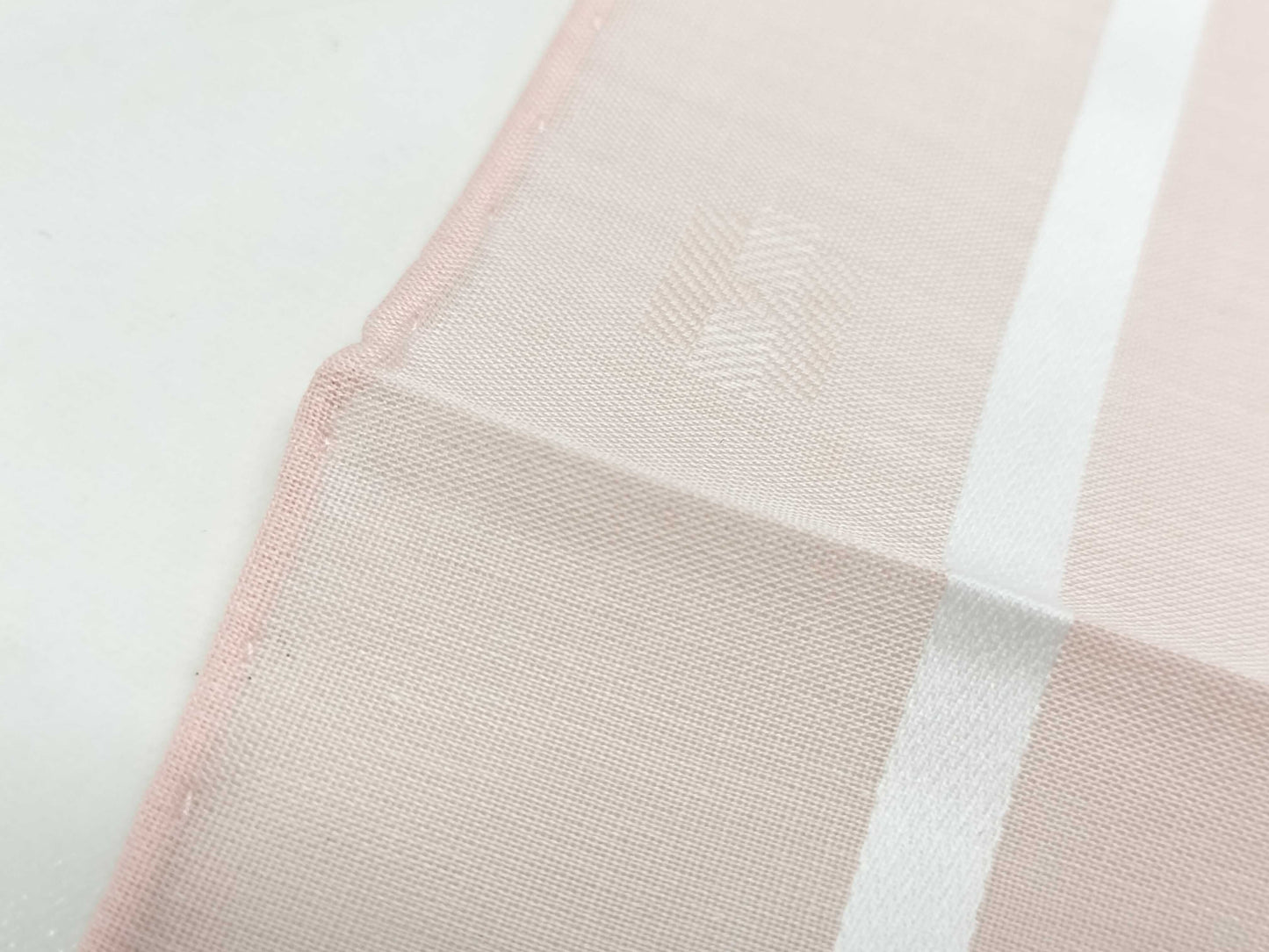 HERMES Handkerchief H Relief Cotton Rose Clair Other Accessories