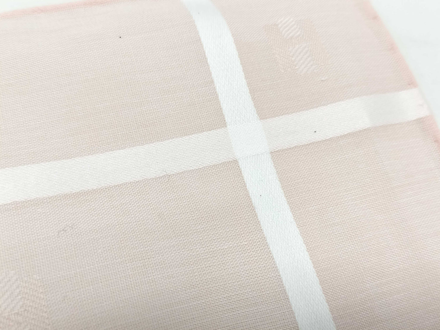 HERMES Handkerchief H Relief Cotton Rose Clair Other Accessories