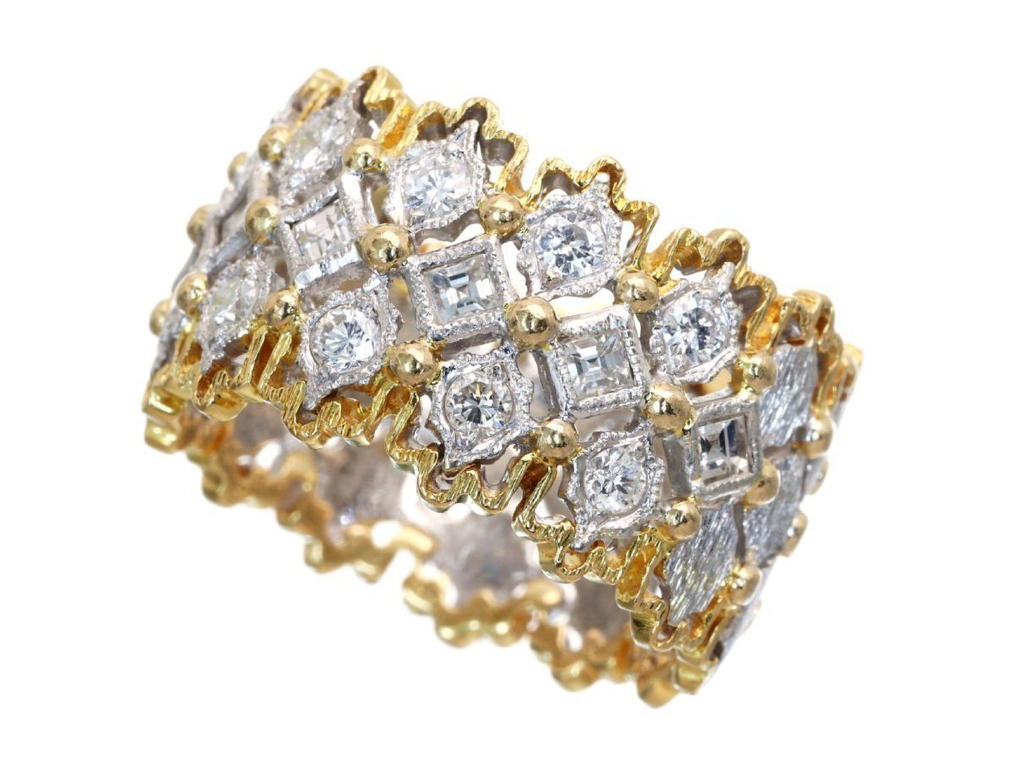 D0.77ct Pt900/K18 7.5g Ring
