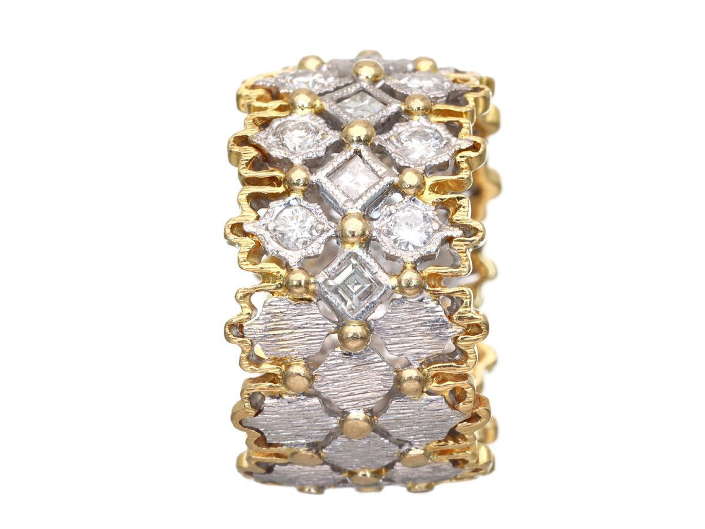 D0.77ct Pt900/K18 7.5g Ring