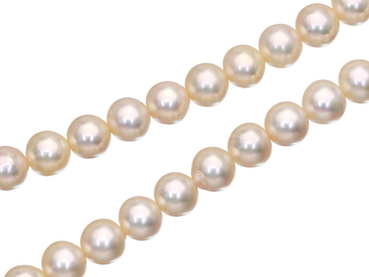 TASAKI Akoya Pearl Necklace, Diameter 7.6mm-8.0mm, Sterling Silver, 36.1g