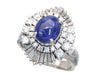 Stainless steel 4.04ct diamond, 1.00ct diamond, Pm900, 10.3g ring