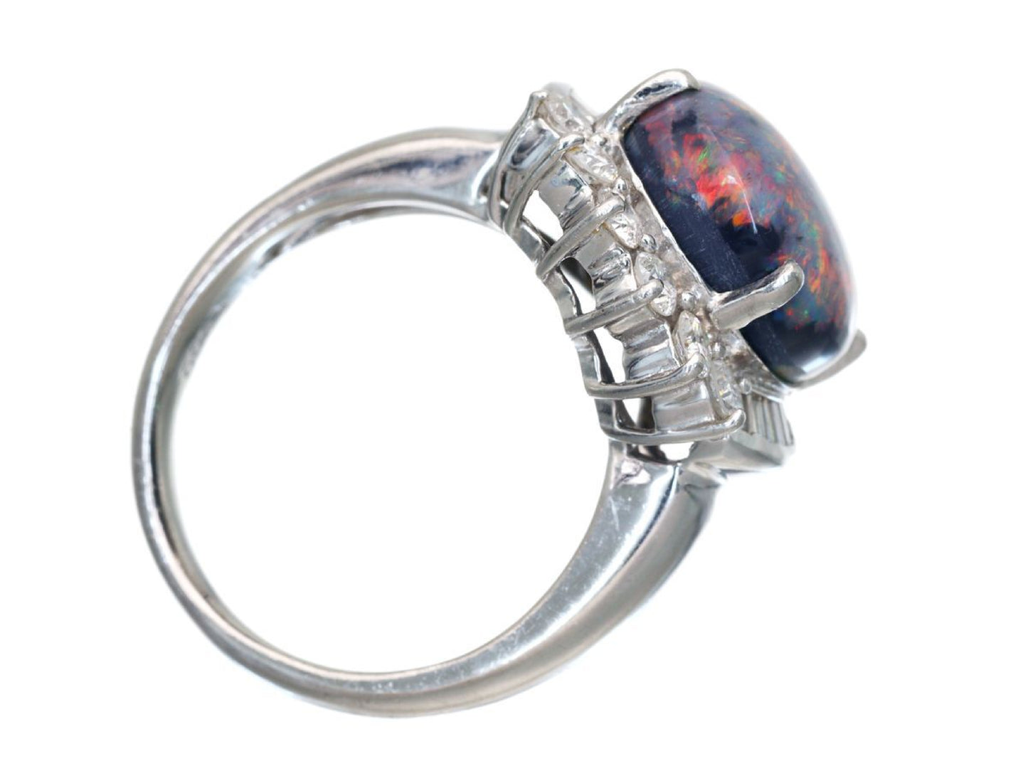 BOP 8.15ct D 0.59ct Pt900 8.5g Ring