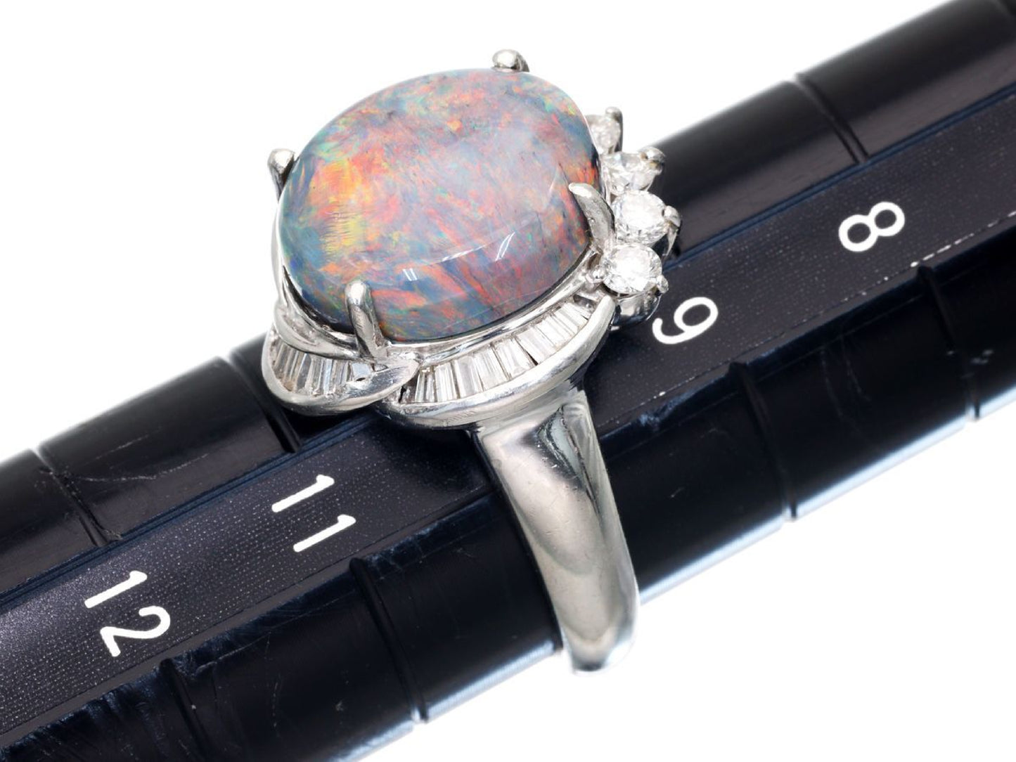 BOP 8.15ct D 0.59ct Pt900 8.5g Ring