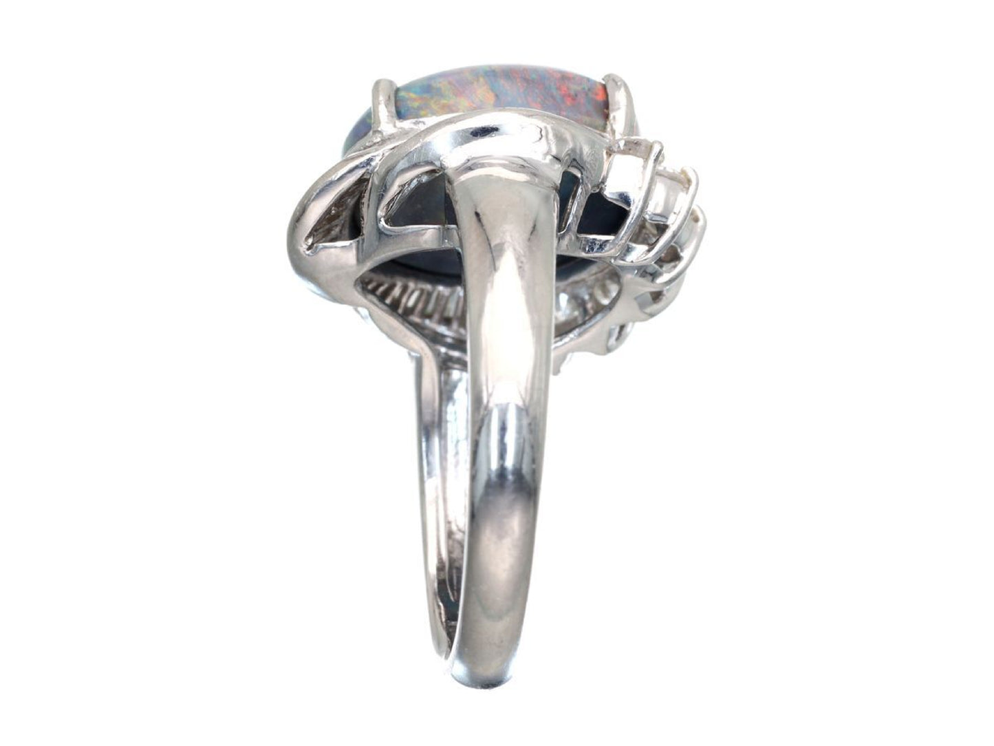 BOP 8.15ct D 0.59ct Pt900 8.5g Ring