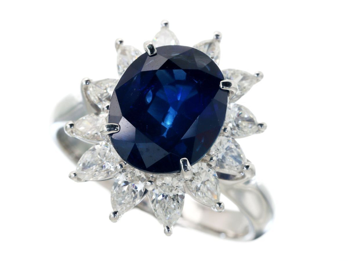 S4.20ct D1.22ct Pt900 8.5g Ring