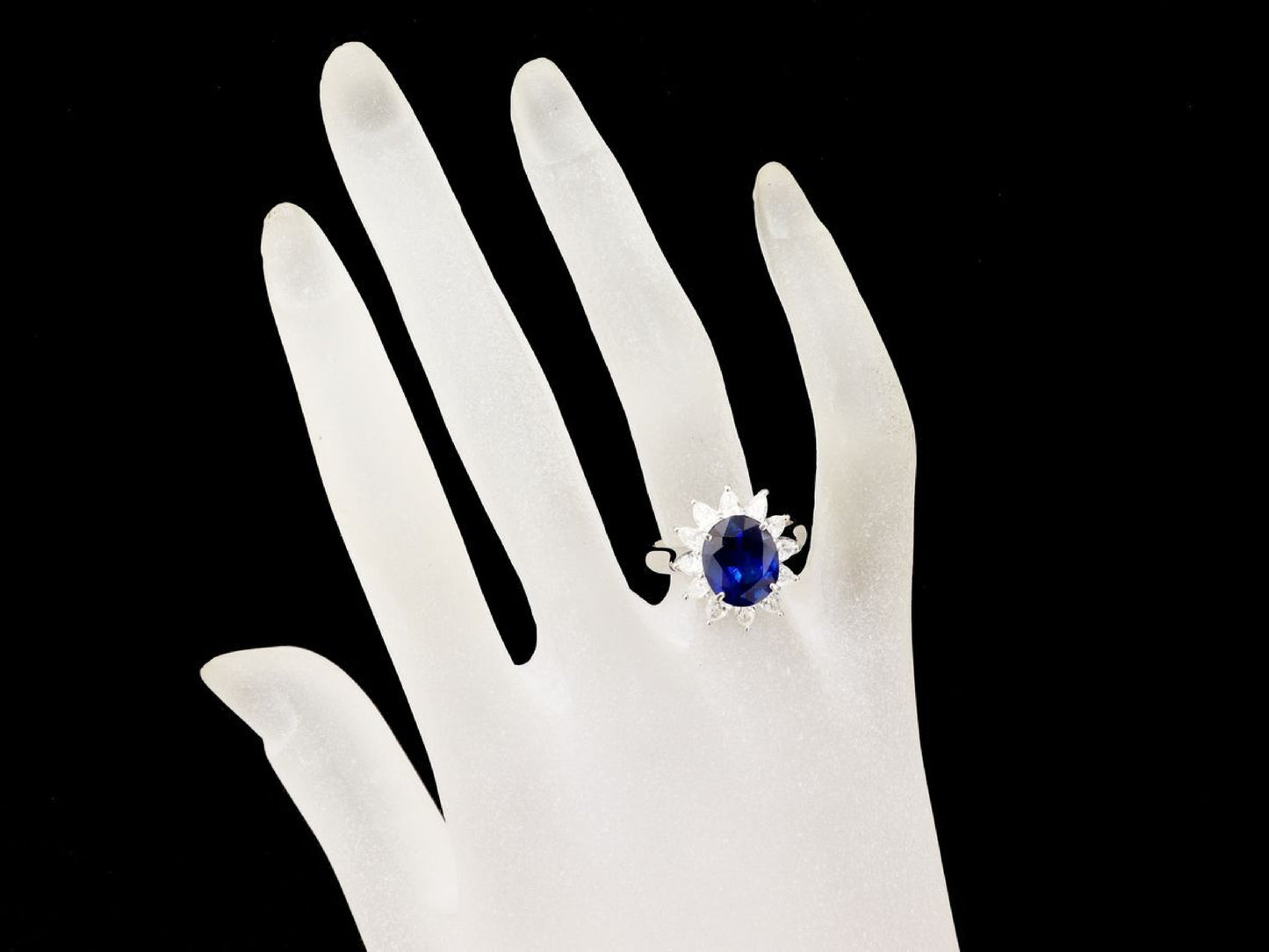 S4.20ct D1.22ct Pt900 8.5g Ring