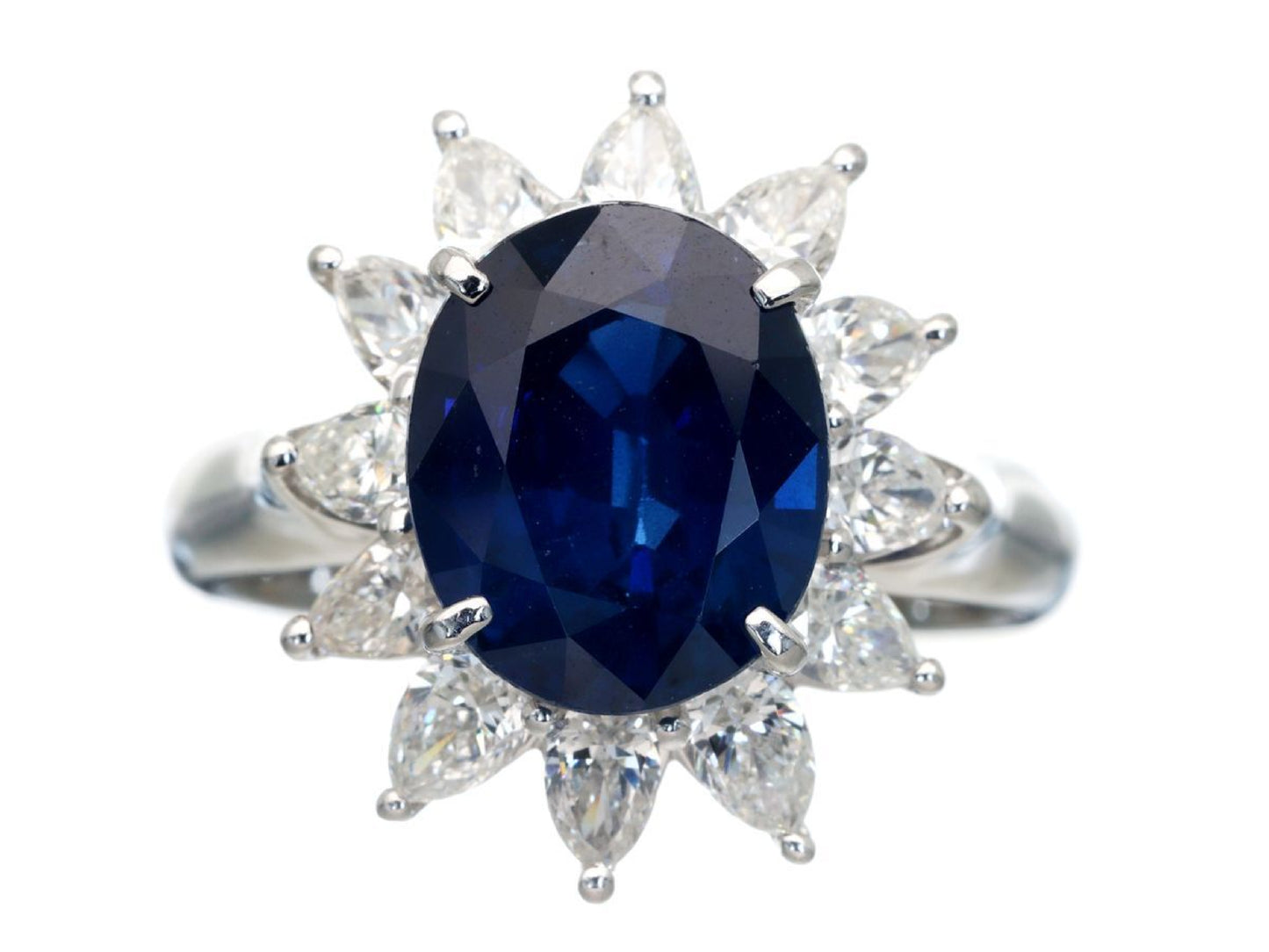 S4.20ct D1.22ct Pt900 8.5g Ring