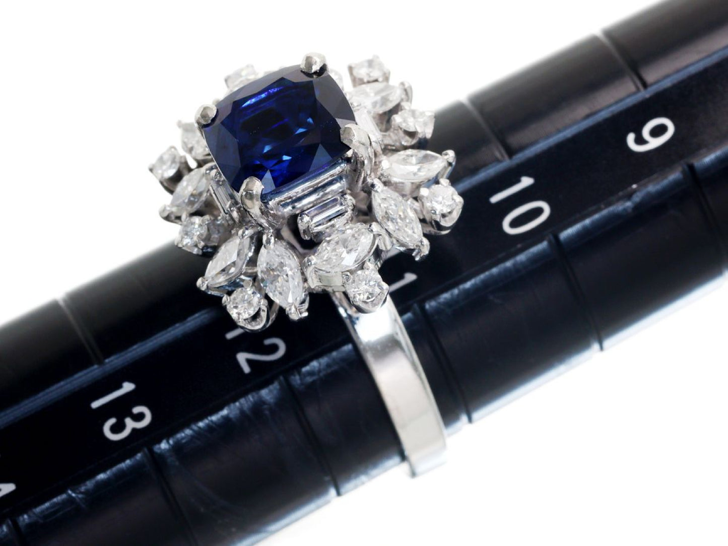 S2.04ct D0.92ct PT850 6.6g Ring