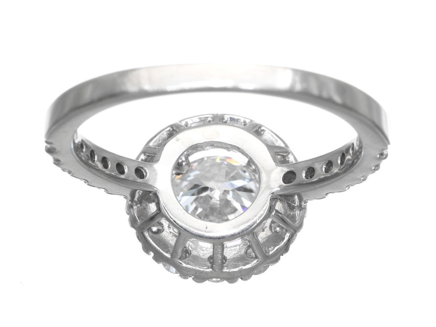 D1.050/0.54ct Pt900 4.1g Ring