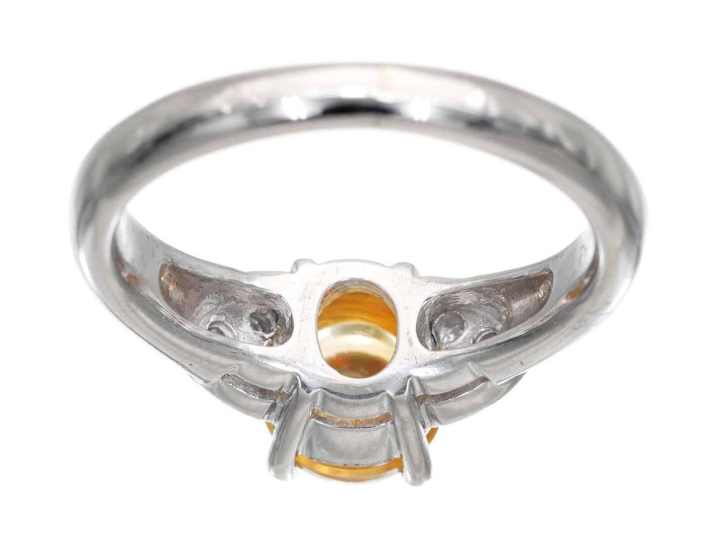 Mexican Opal D0.09ct Pt900 6.0g Ring