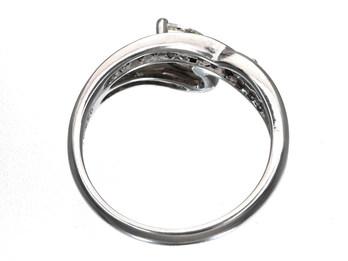 D0.36/0.18ct Pt900 6.5g Ring