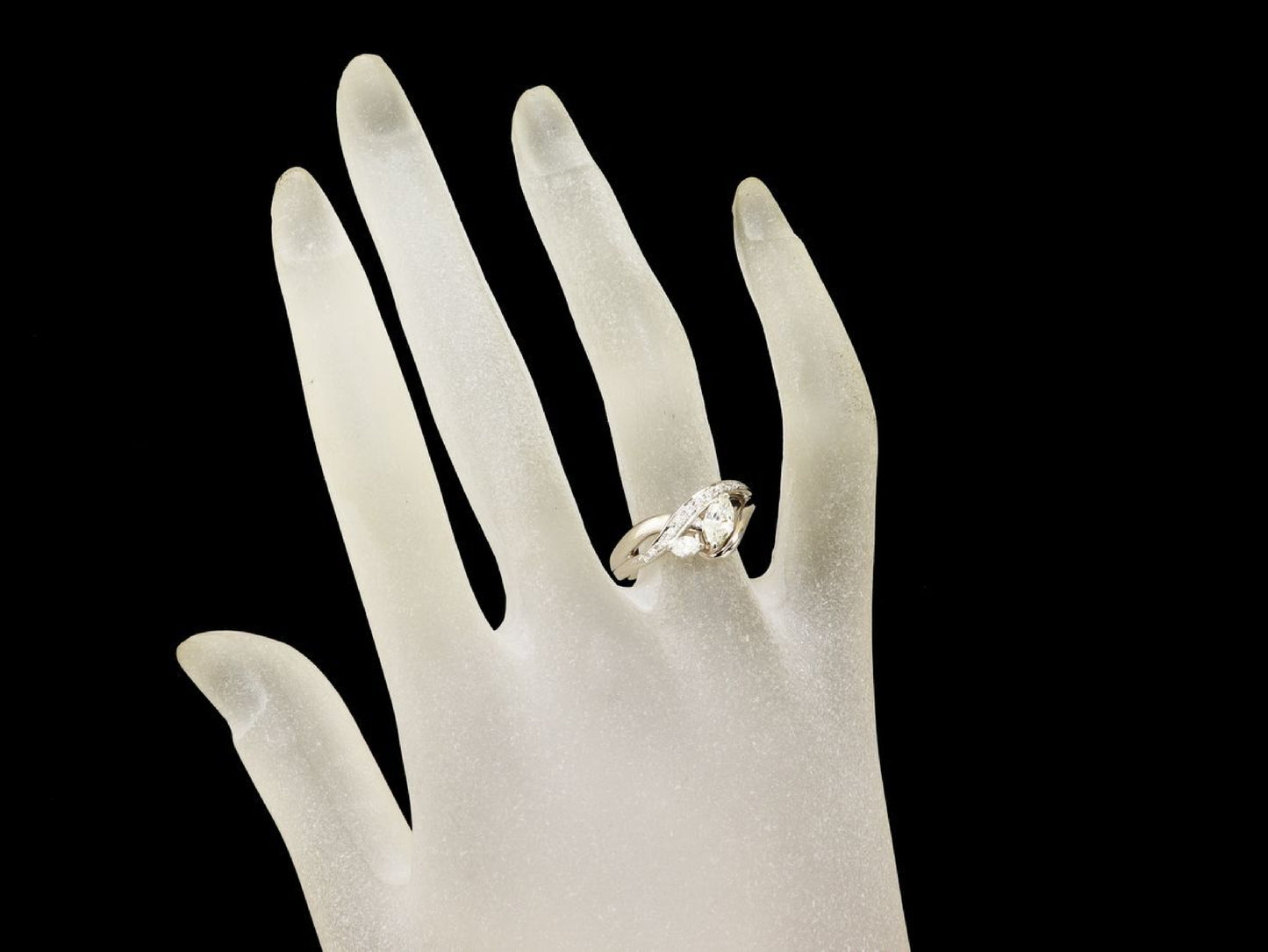 D0.36/0.18ct Pt900 6.5g Ring