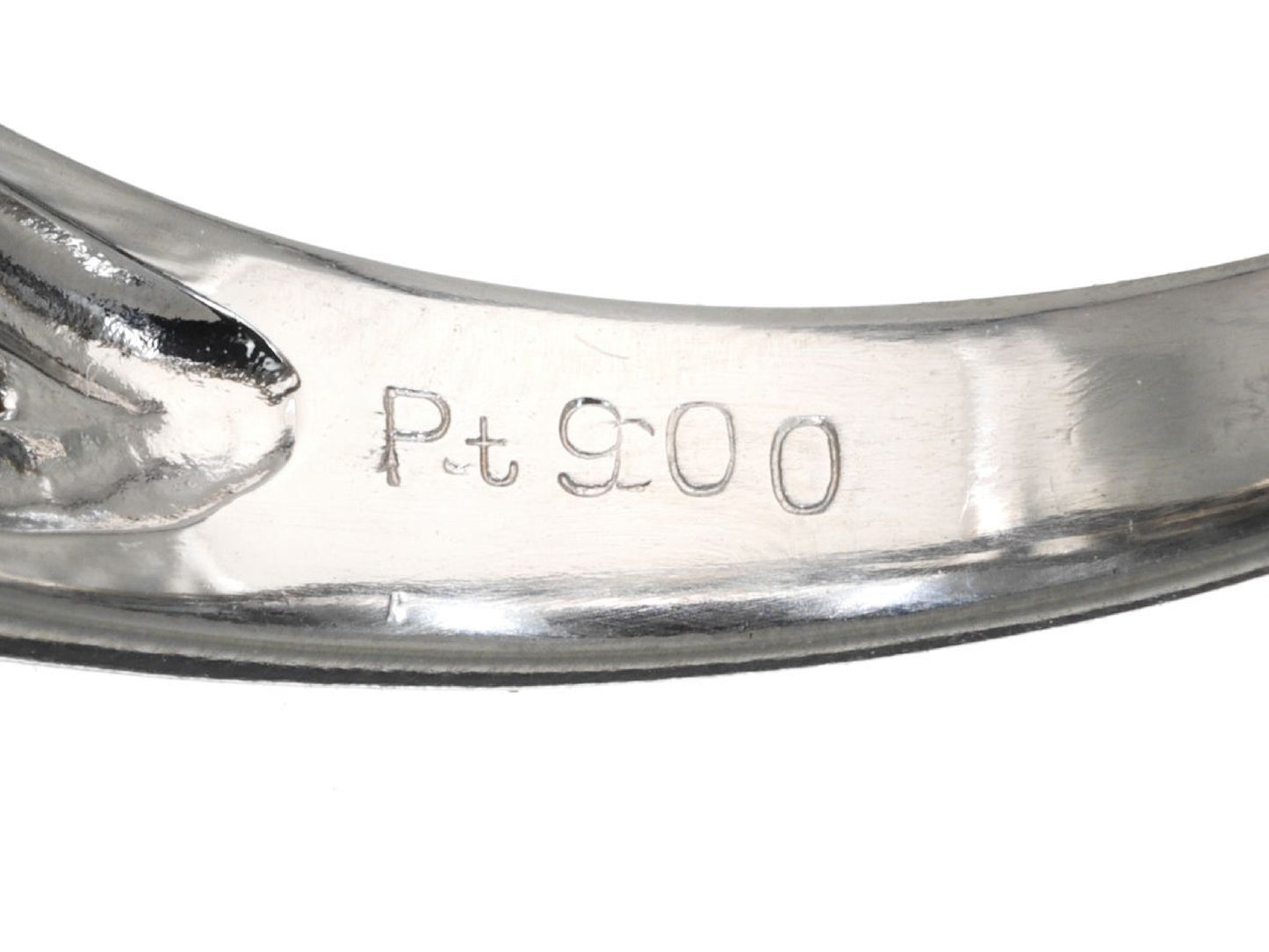 D0.36/0.18ct Pt900 6.5g Ring
