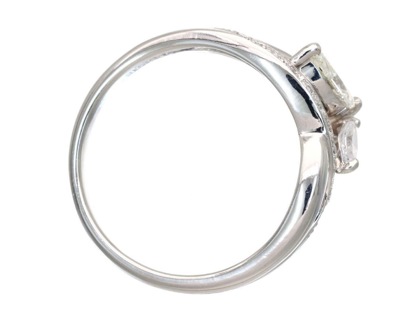 D0.36/0.18ct Pt900 6.5g Ring