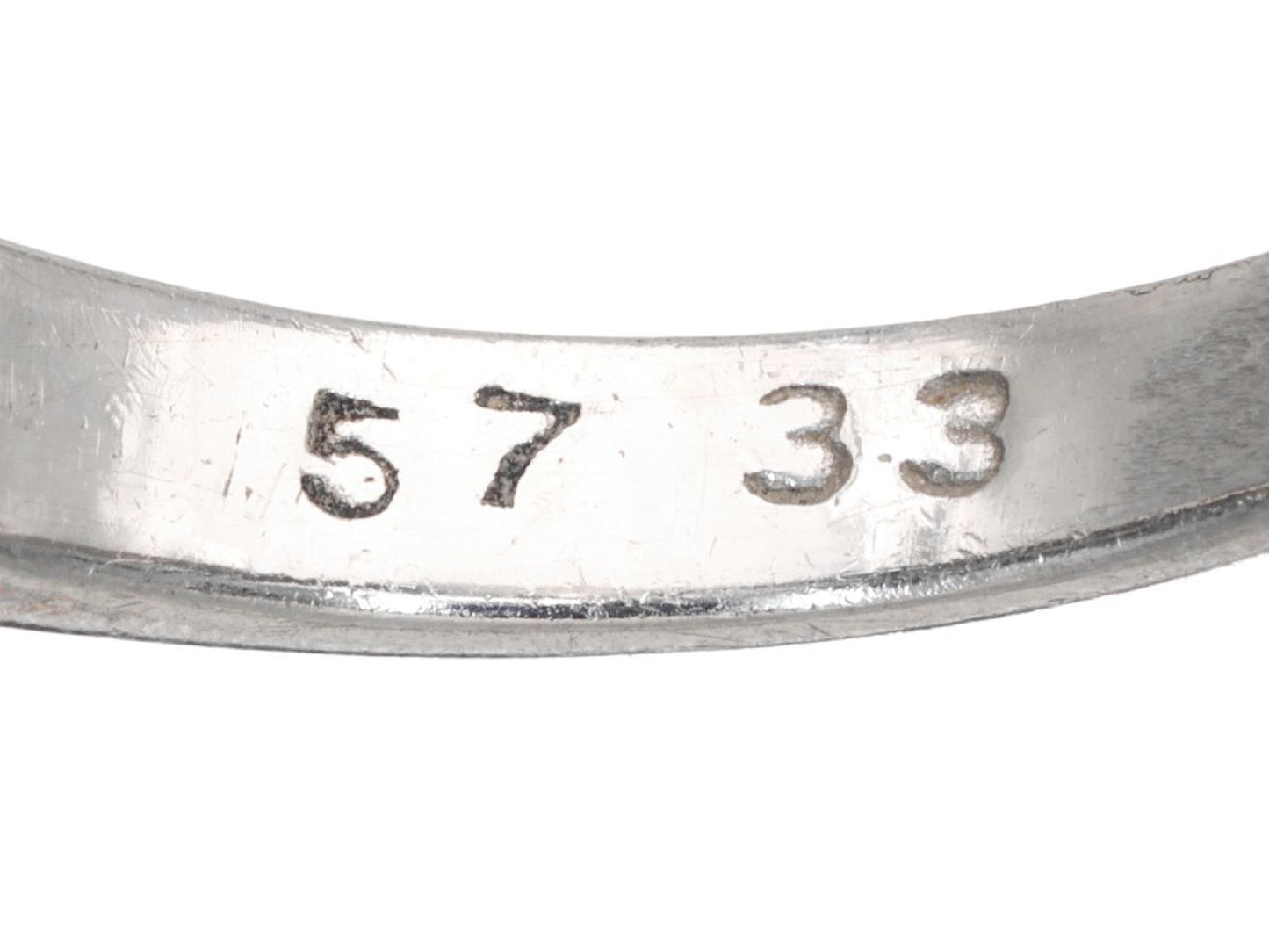 D0.57/0.33ct Pt900 5.9g Ring