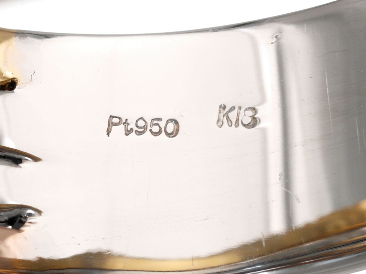 D0.13ct Pt950/K18 8.9g Ring