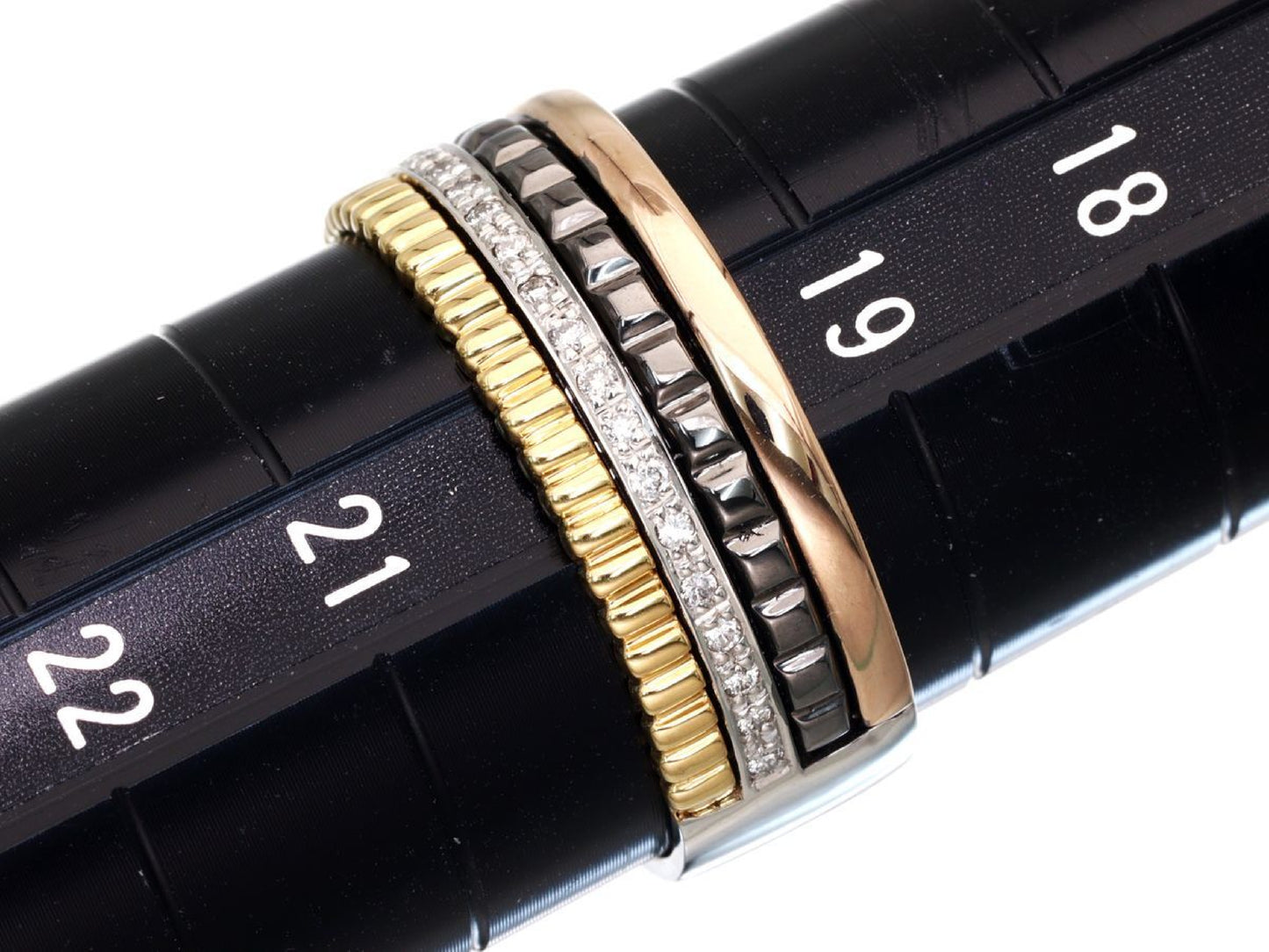 D0.13ct Pt950/K18 8.9g Ring
