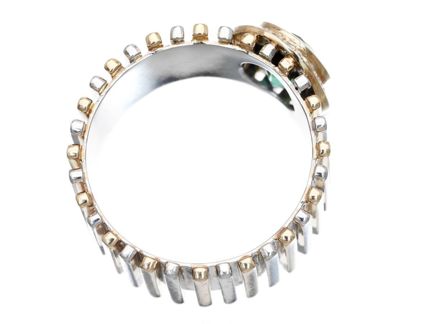 Tourmaline D0.30ct Pt900/K18 18.3g Ring