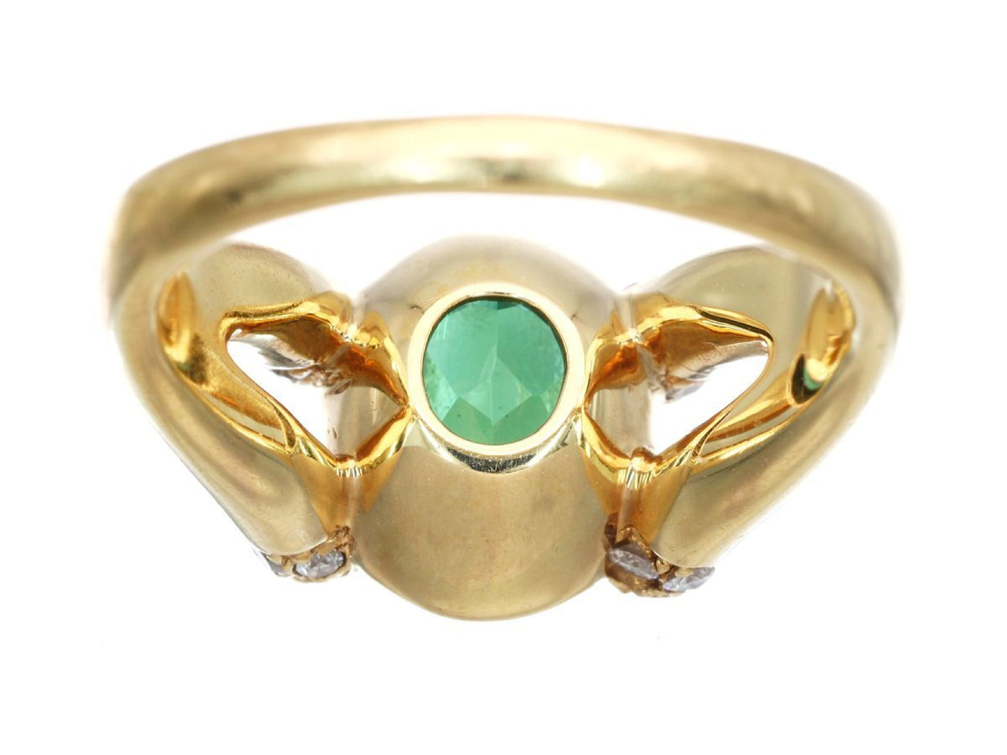 Tourmaline 1.80ct D0.35ct K18 8.2g Ring