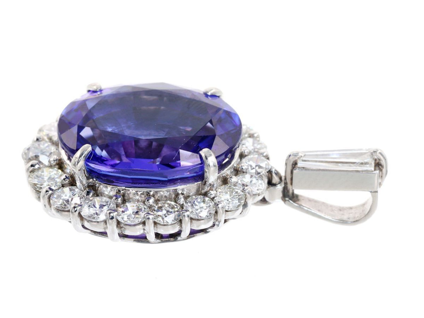 TZ5.85ct D1.12ct Pt900 5.6g Pendant Top