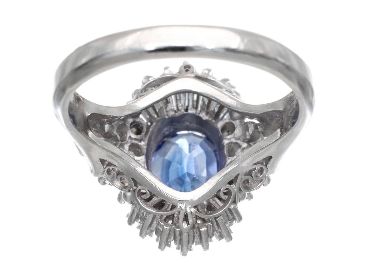 S2.95ct D0.66ct Pt900 8.0g Ring