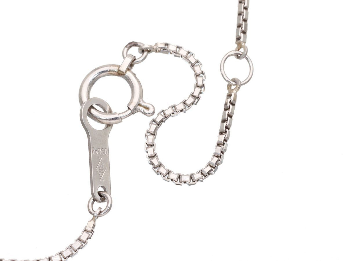 D0.50ct Pt900/850 6.7g Necklace