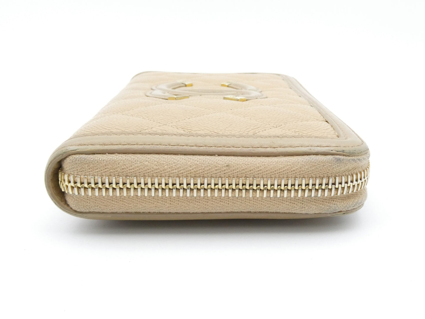 CHANEL Matelasse Caviar Leather Filigree Wallet