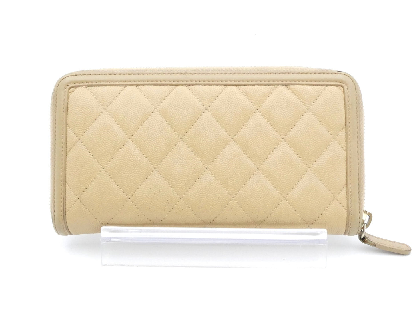 CHANEL Matelasse Caviar Leather Filigree Wallet