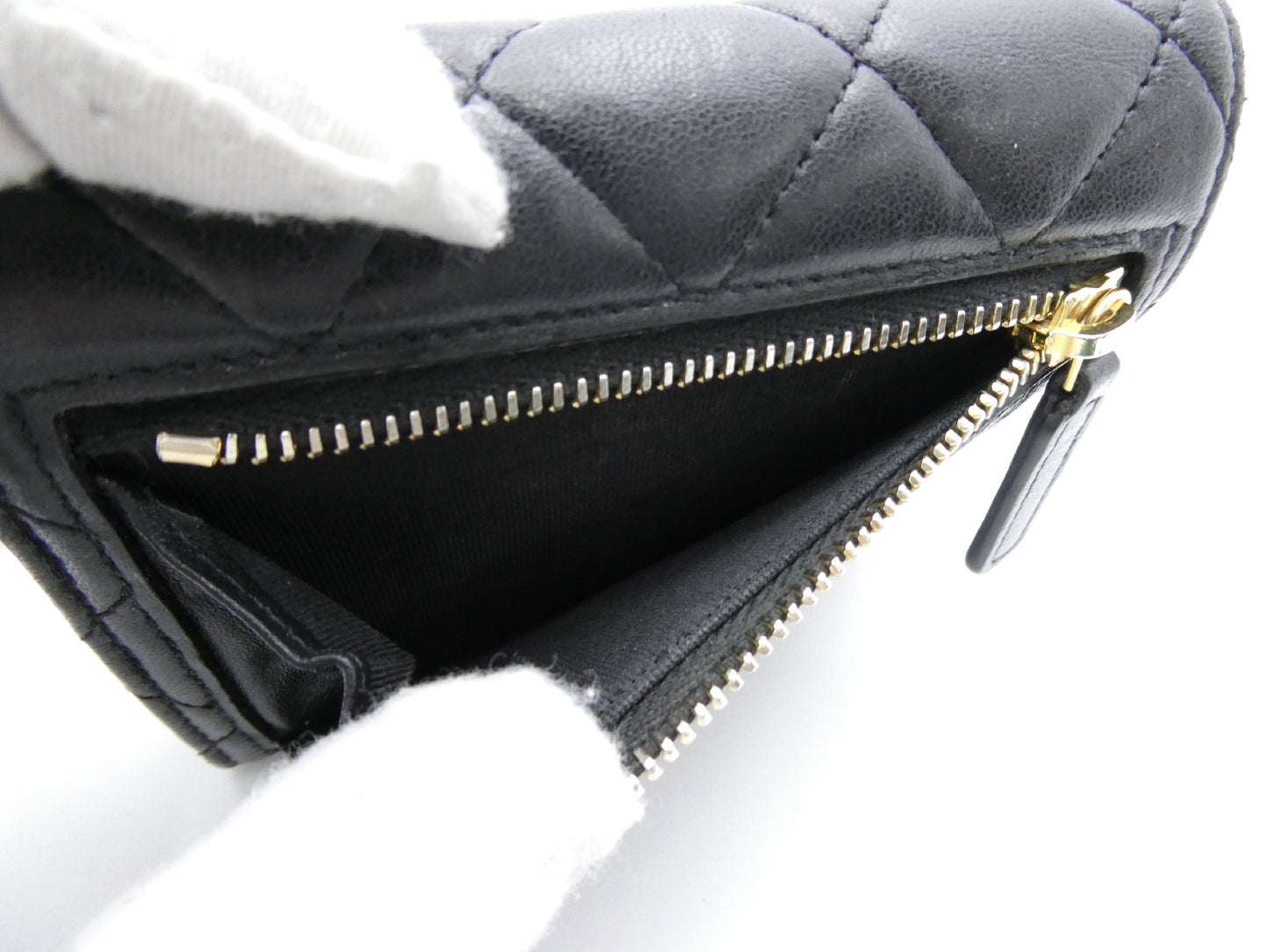 CHANEL Matelasse Coco Mark Tri-fold Wallet