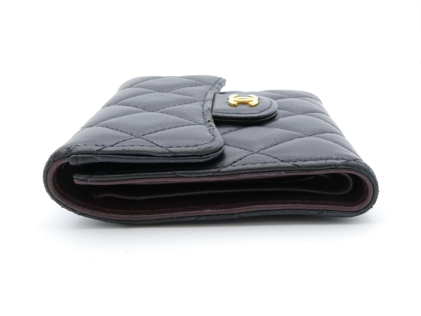 CHANEL Matelasse Coco Mark Tri-fold Wallet
