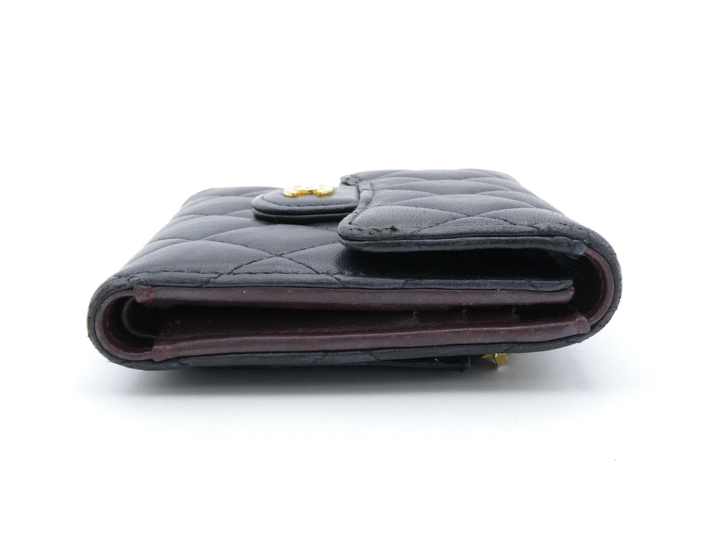 CHANEL Matelasse Coco Mark Tri-fold Wallet