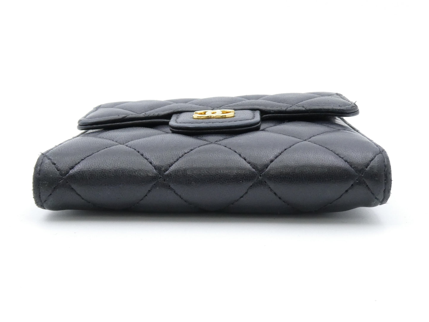 CHANEL Matelasse Coco Mark Tri-fold Wallet