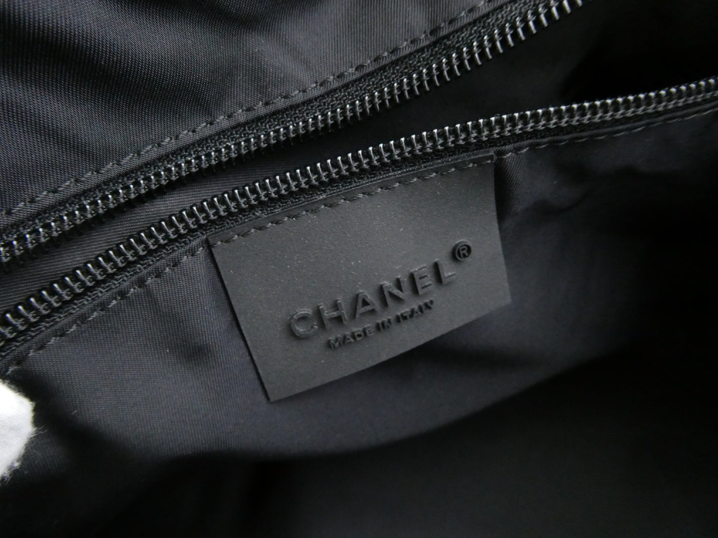 CHANEL Sport Logo Nylon 2-Way Boston Bag