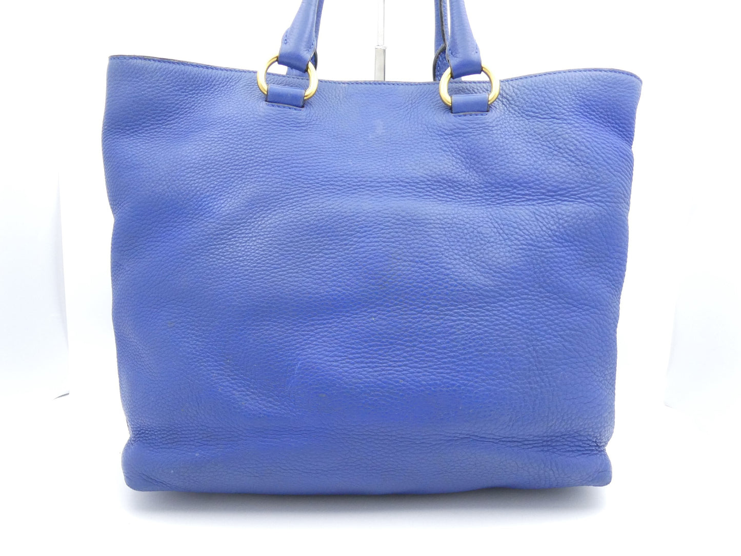 PRADA logo leather 2-way tote bag